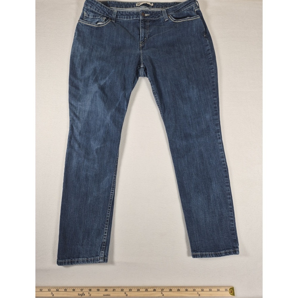 Levi's Blue Jeans Women's Size 20W Mid Rise Skinny Jeans Blue Denim Classic Fit
